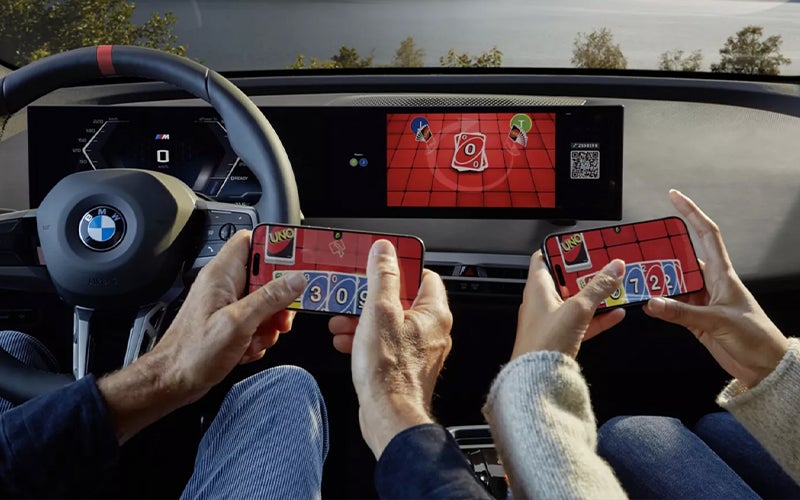 The BMW Curved Display AirConsole. | BMW of Allentown in Allentown PA