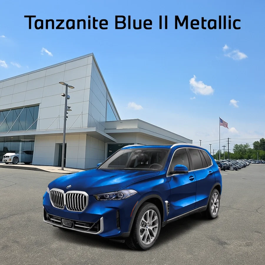 2026 BMW X5 Tanzanite Blue II Metallic Color Exterior.