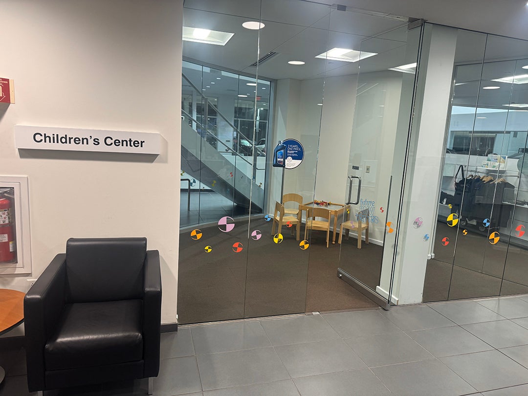 Kids can play at the BMW of Allentown Children's Center.