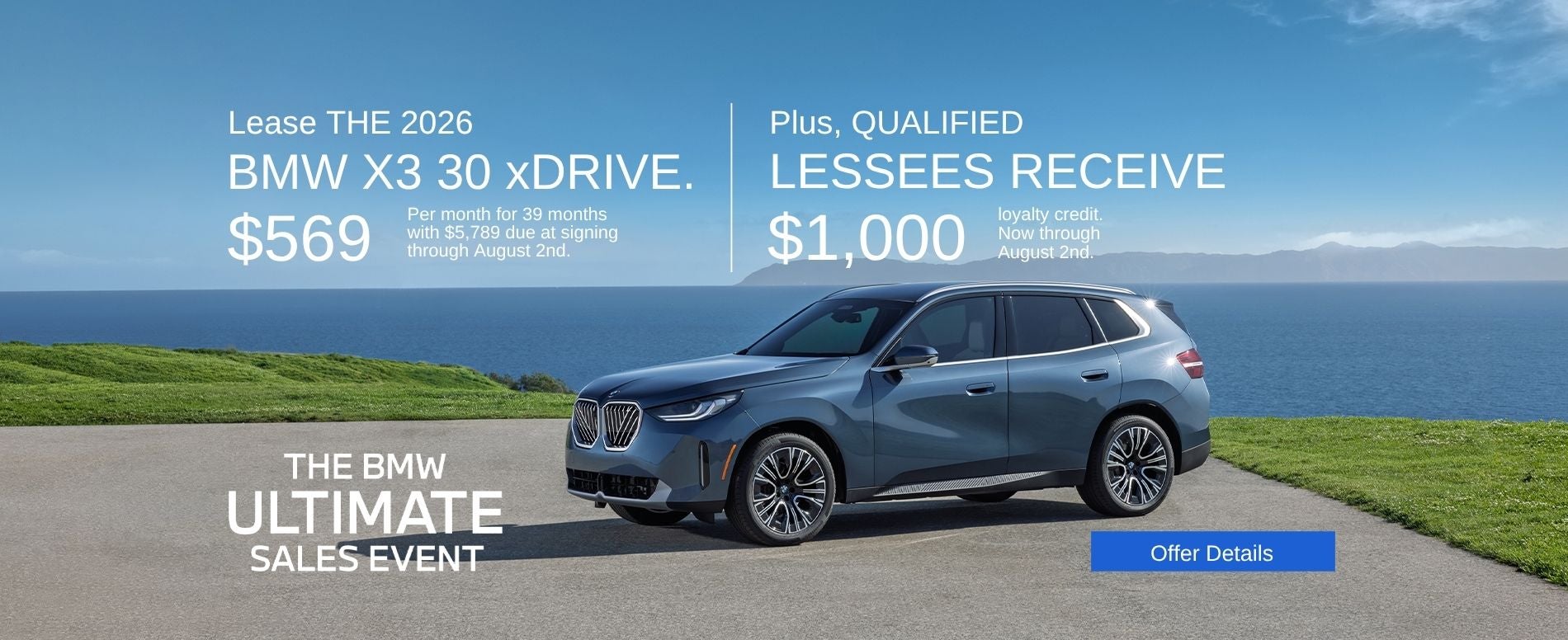 LEASE THE 2026 BMW X3