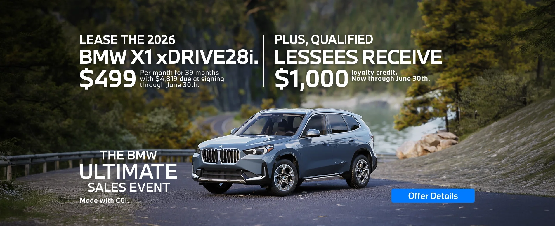 LEASE THE 2026 BMW X1
